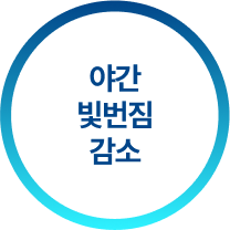 야간 빛번짐 감소